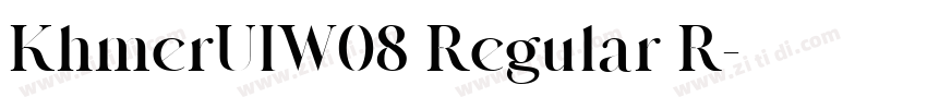 KhmerUIW08 Regular R字体转换